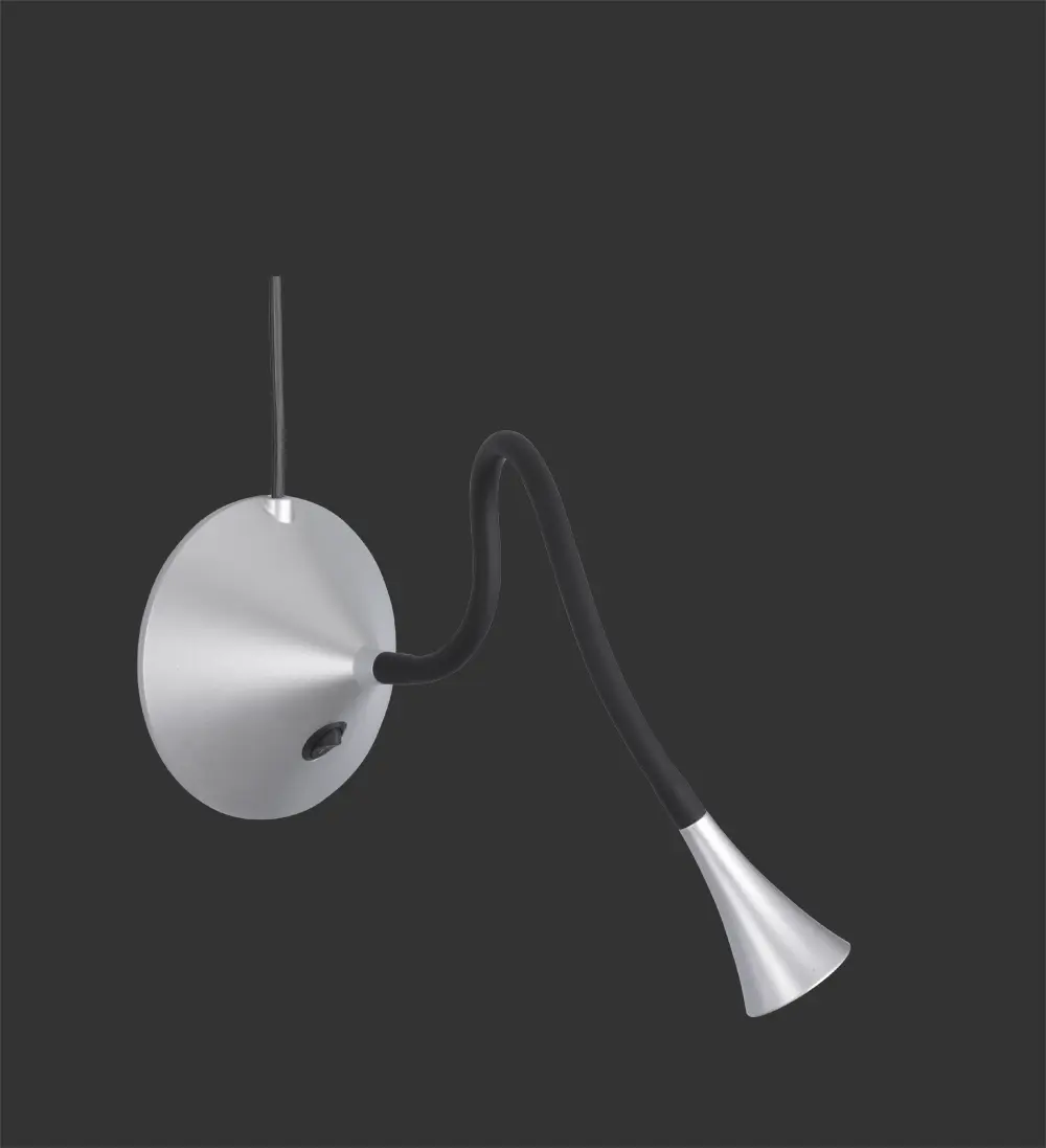 Tisch-/Wandleuchte Silber