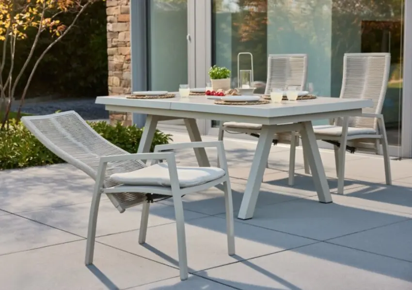 Interliving Positionsstuhl Alu Taupe ca. 63x57x107 cm