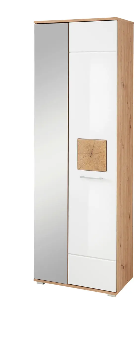 Innostyle Gaderobe/Dielenmöbel Fun Garderobe braun, weiß, Eiche, Holz