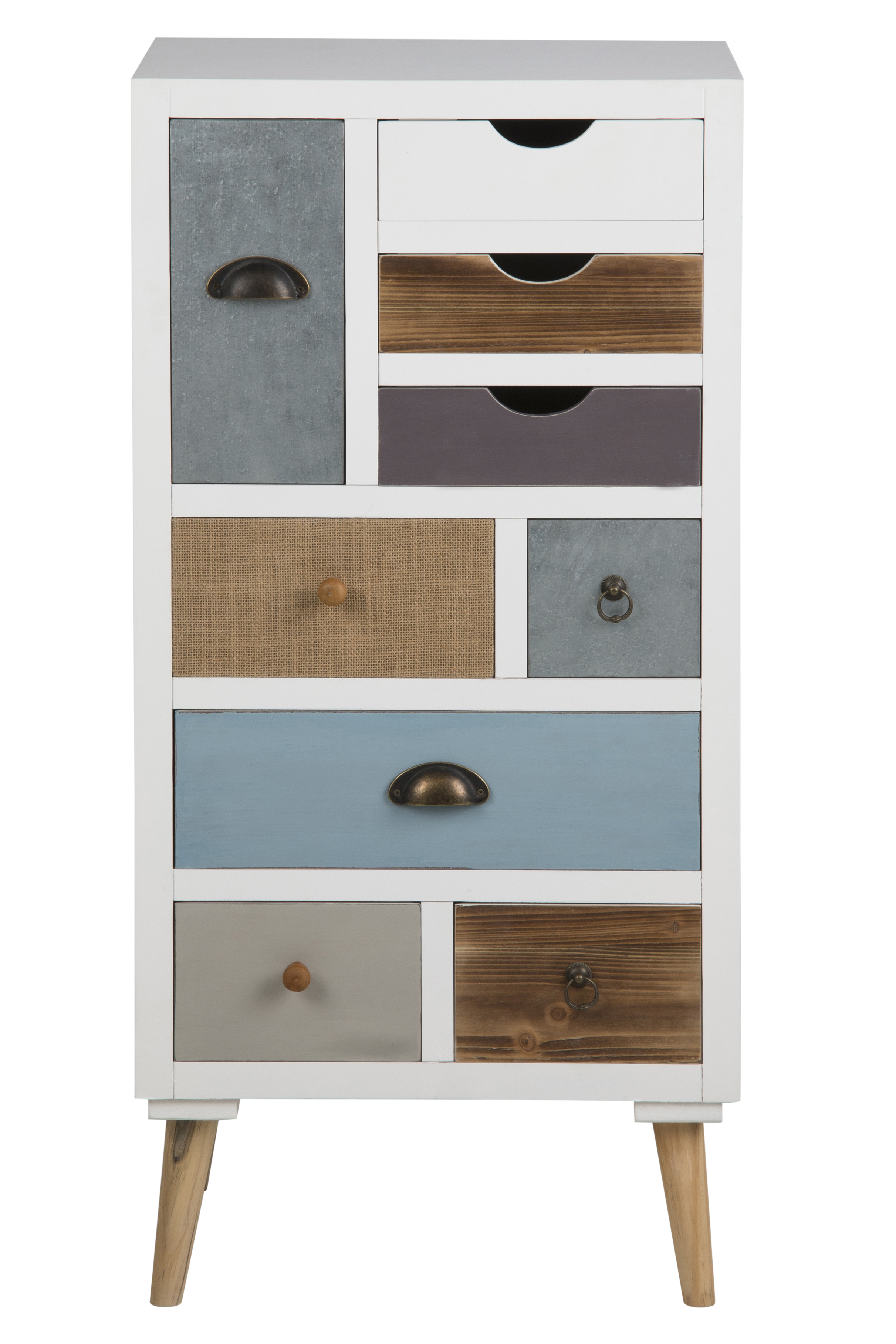 Kommode B48 H98 T32 - MDF weiß lackiert