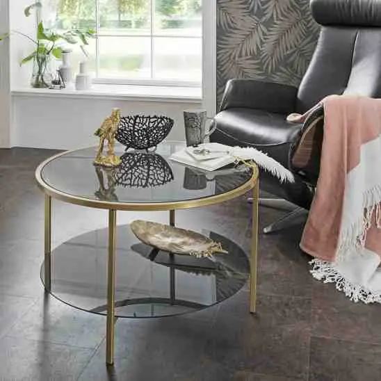 Concept Couchtisch Granada V Klarglas/Schwarz