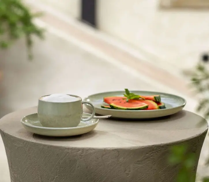 Villeroy & Boch Kaffeeuntertasse Alga Perlemor Grün 16 cm