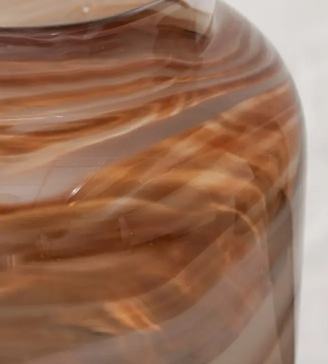 Boltze Vase Marblo Marmoroptik Glas ca. 13,5 cm