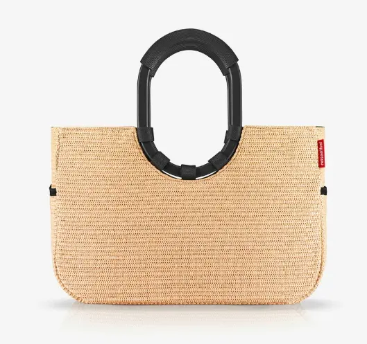 Reisenthel Loopshopper M Frame raffia black 40x26x20 cm