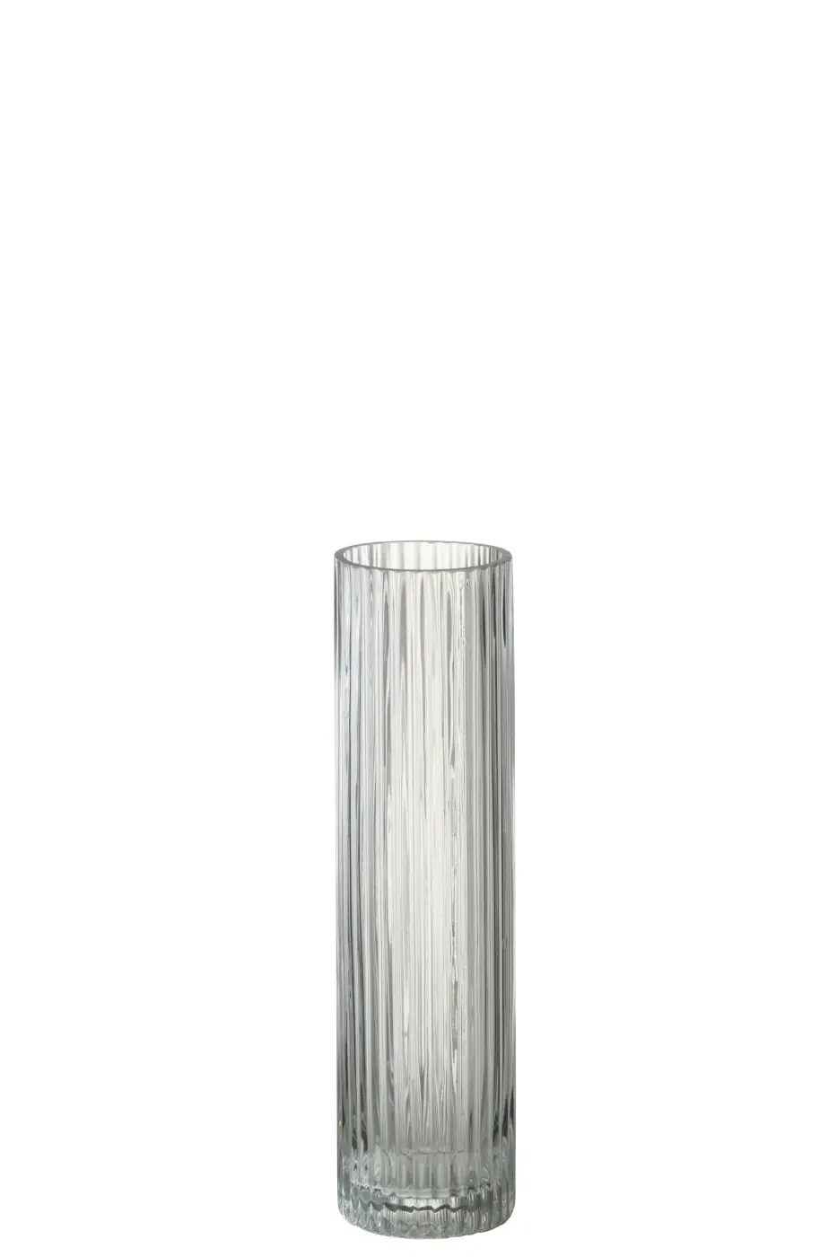 Jolipa Vase Zylinder Glas 8x30 cm, mittel