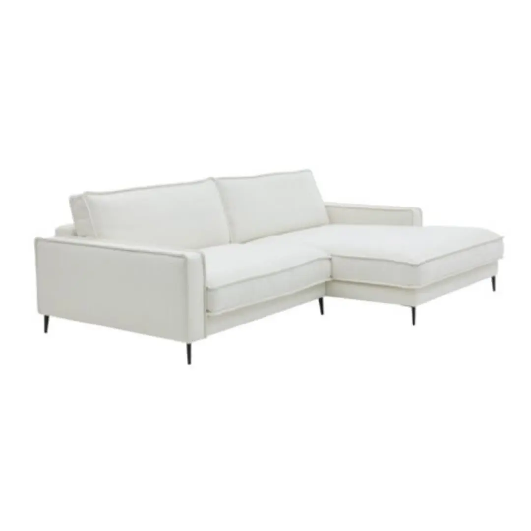 Roomio No. 4102 Polstergarnitur Loop white, ca. 272 x190 cm (Longchair rechts)
