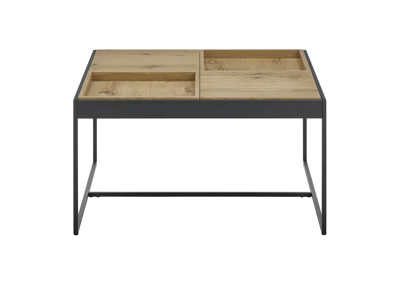 ABP Couchtisch Larkana Eiche furniert ca. 83x45x83 cm