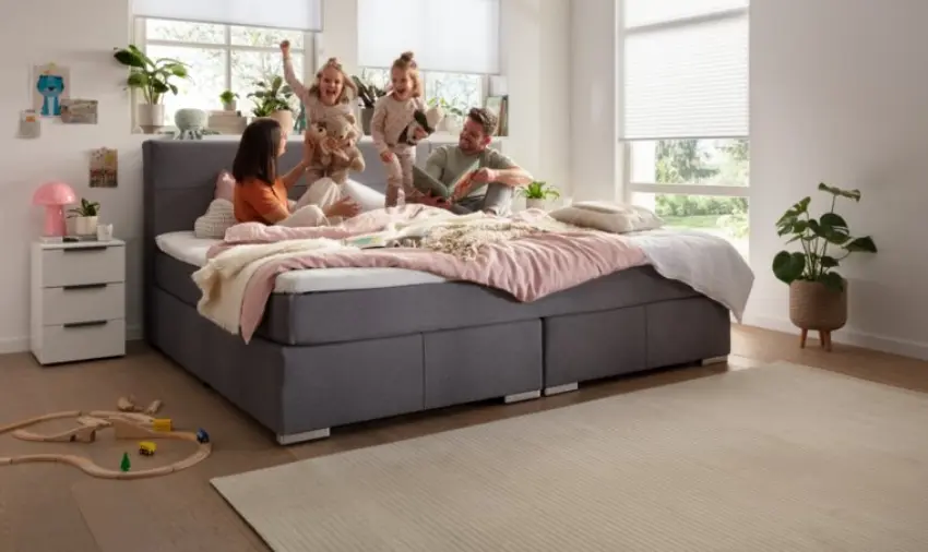 Sun Garden Familienbett BX2610 Linz Silber ca. 240x200 cm