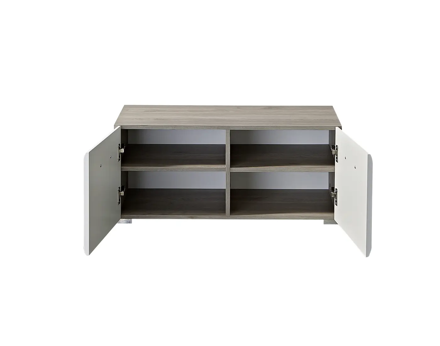 Innostyle Bank Funny 3K16HW60 Weiß MDF/Silbereiche MDF BxHXT ca.84x37x40 cm 