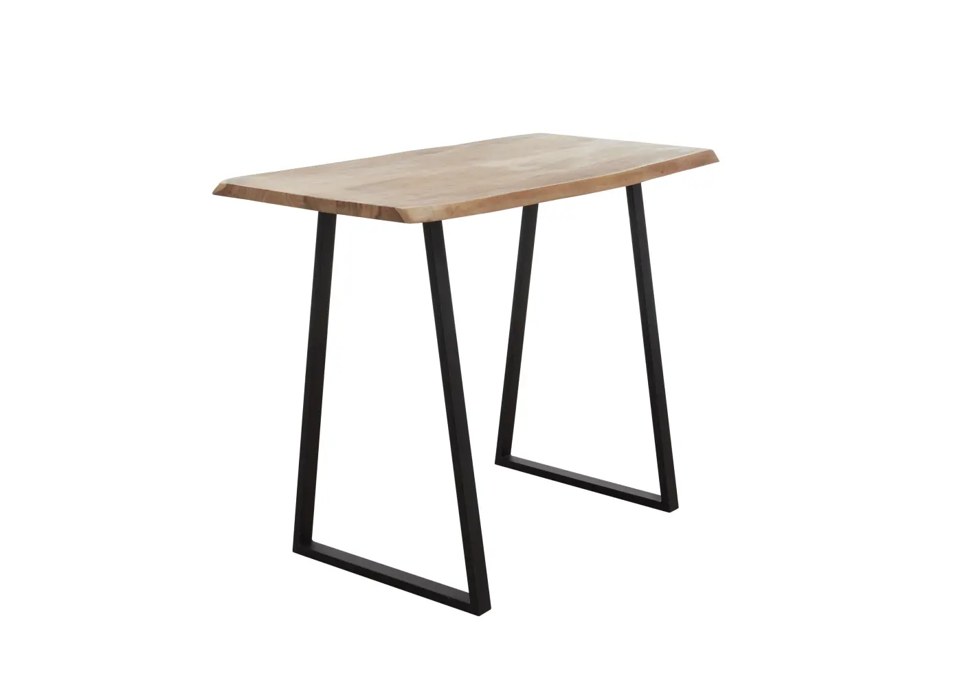 Bartisch Akazienholz/Metall schw. BHT ca. 140x104x70 cm