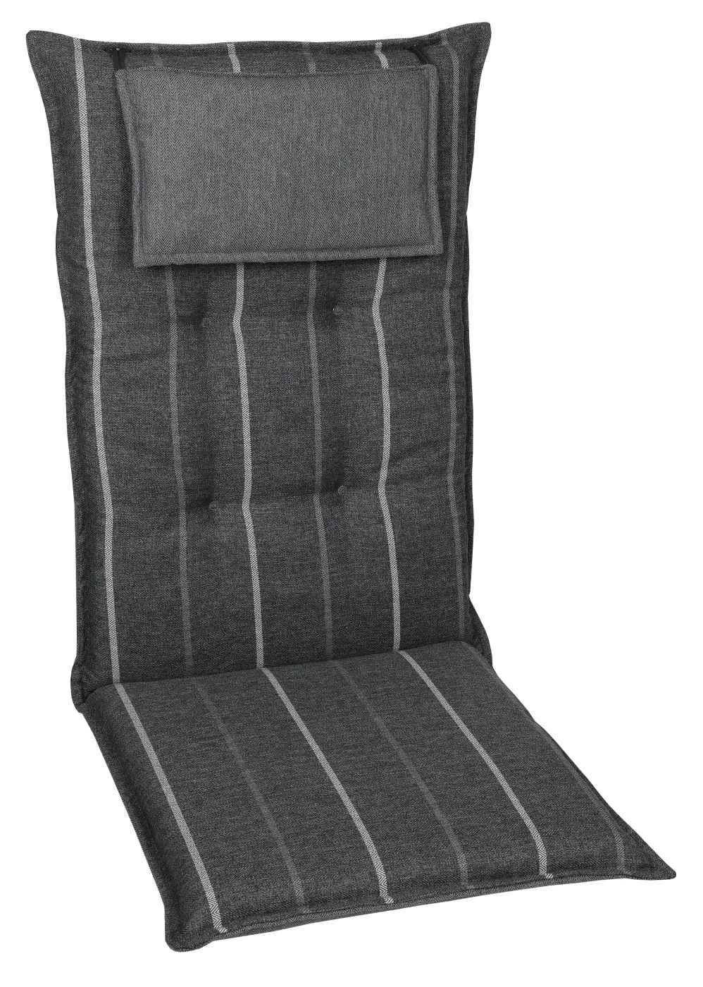 Garten-Sesselauflage hoch 23524-01 grau 50x7x120cm