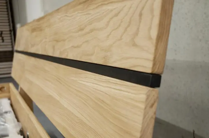 3S Frankenmöbel Bett Wildeiche massiv 180x200 cm