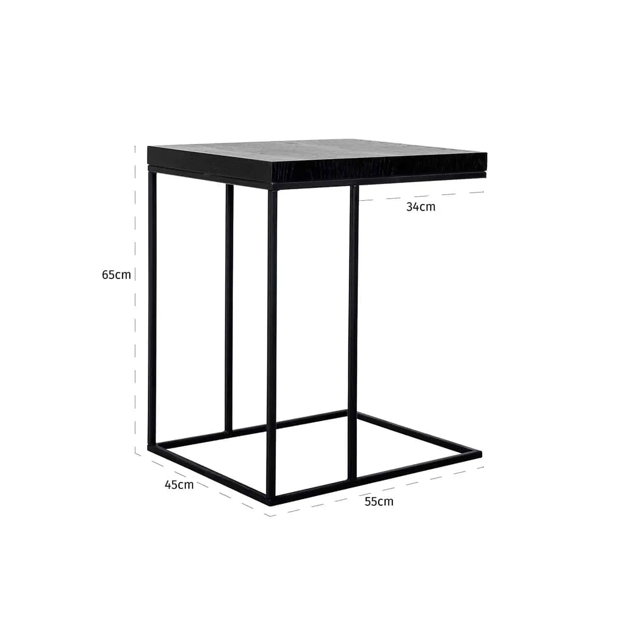 Richmond Interiors Sofa table Oakura (Black)