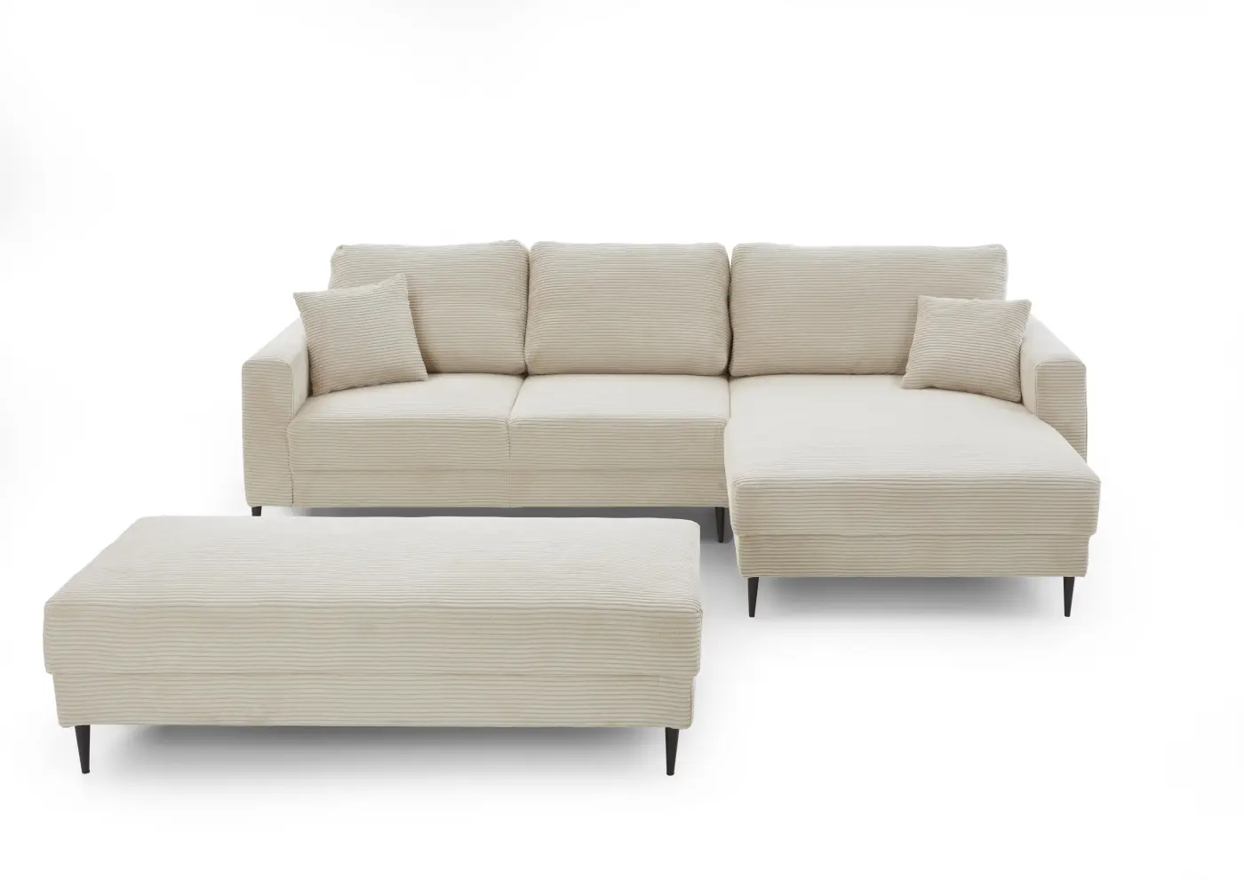 Iwaniccy Barry Hocker Cord Beige ca. 143x77 cm