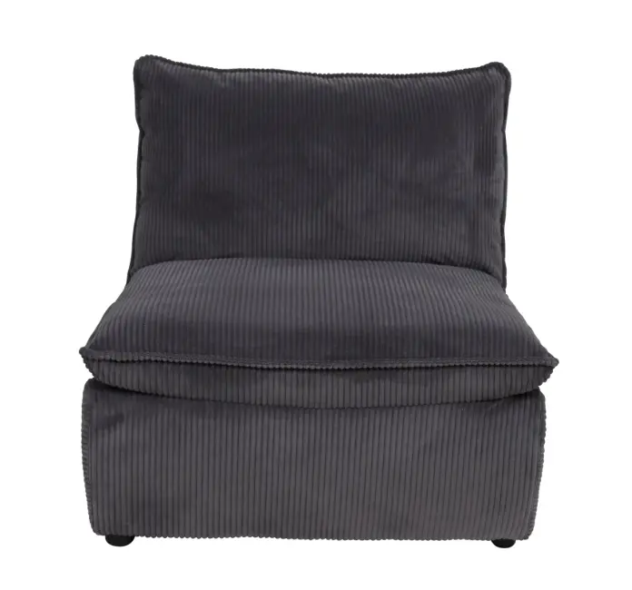 Hela Sessel Rhodos LS Cordstoff Dunkelgrau ca. 74x77x87 cm