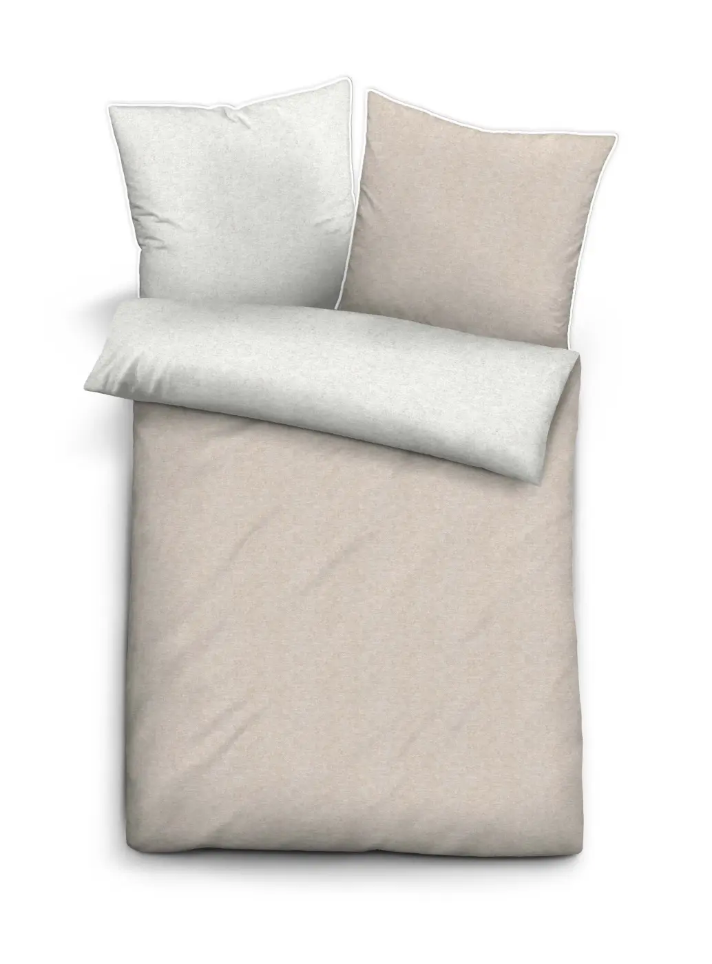 Schmänk Bettwäsche Biber Beige ca. 155x220 cm