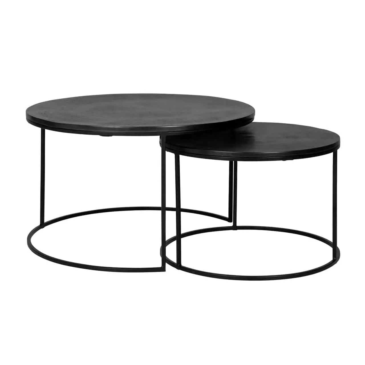 Richmond Interiors Couchtisch Bolder 2er-Set Schwarz