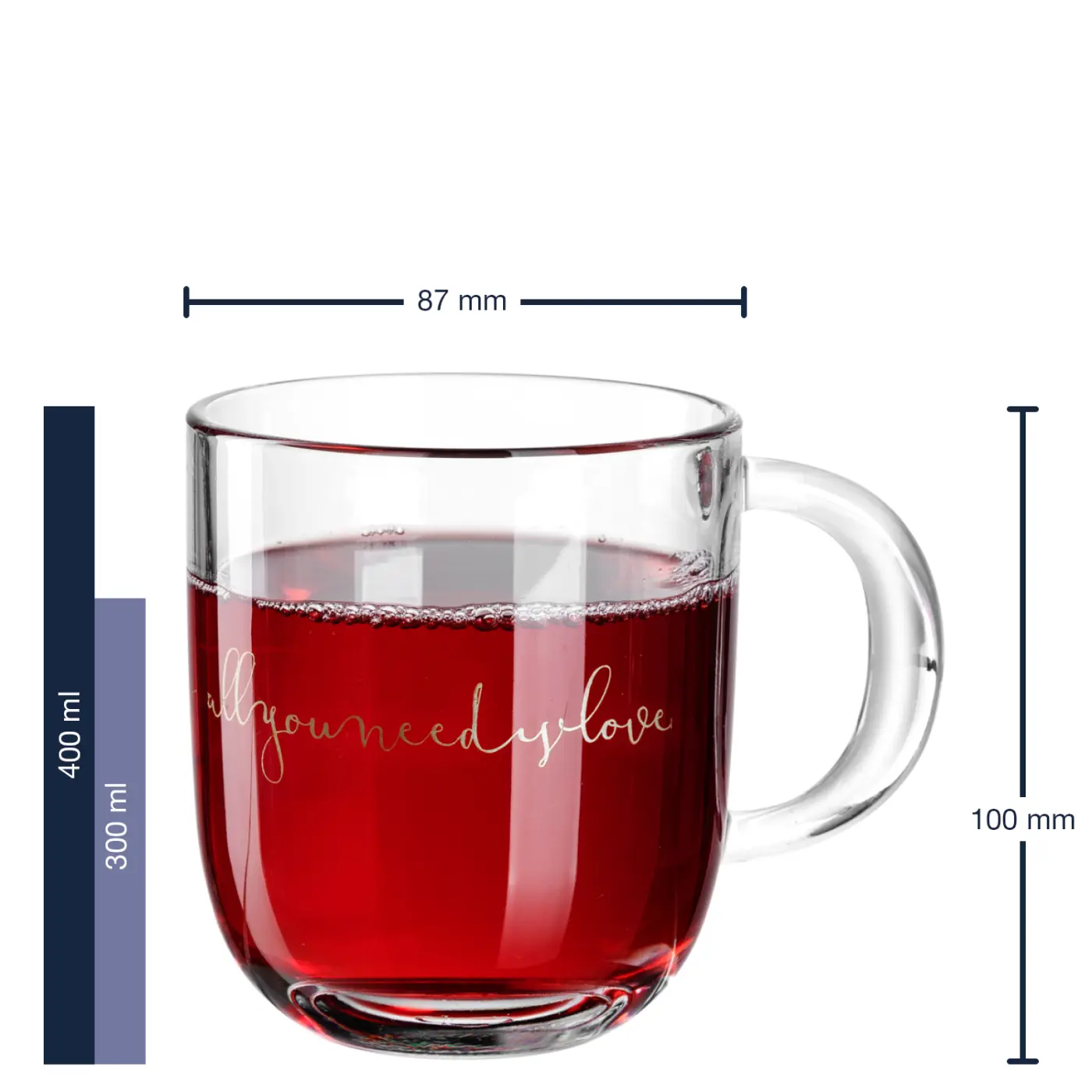 Leonardo Tasse EMOZIONE "ALLYOUNEEDISLOVE" 400 ml