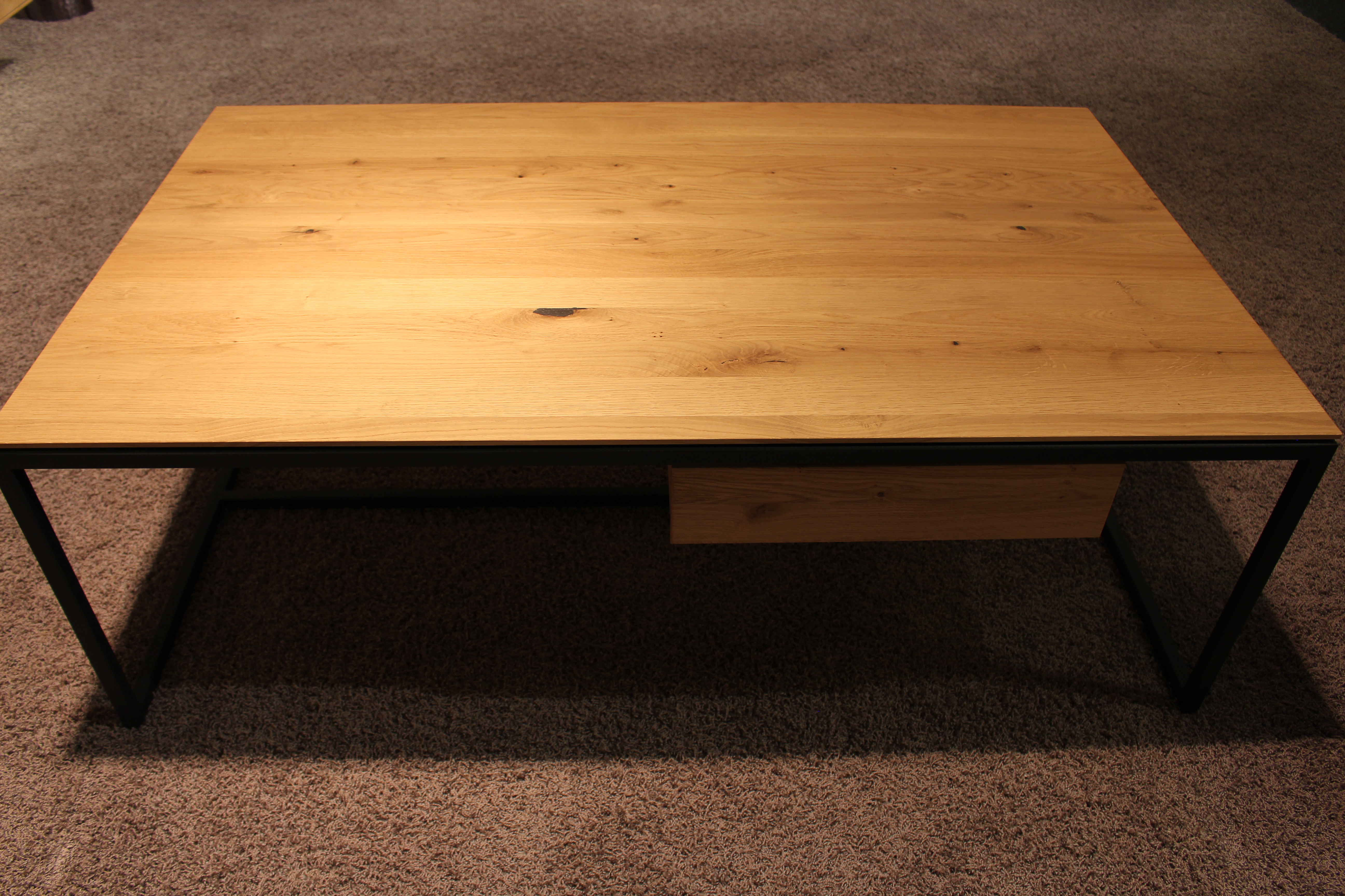 Couchtisch Wildeiche Massiv ca. 125x43x75cm