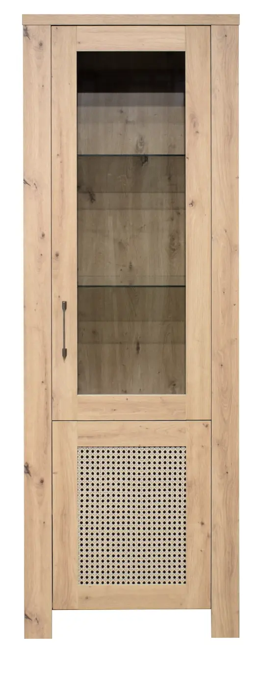 Mäusbacher Vitrine Mares asteiche/wiener geflecht-asteiche