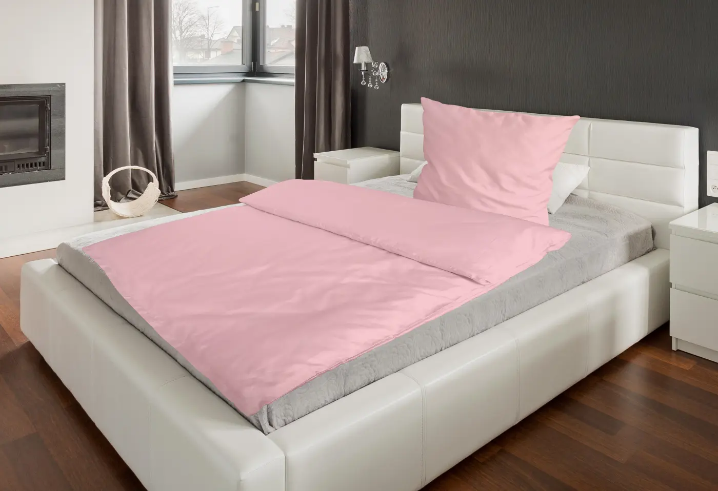 CoSiMa Bettwäsche Odette rosé ca. 155x220 cm