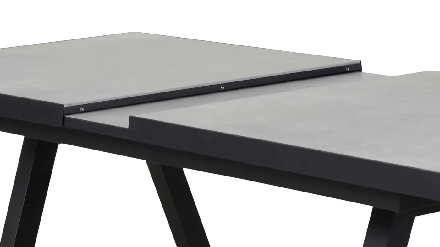 LC Garden Ausziehtisch Sondrino ca. 200-260x100x75 cm Beton-Optik/Anthrazit