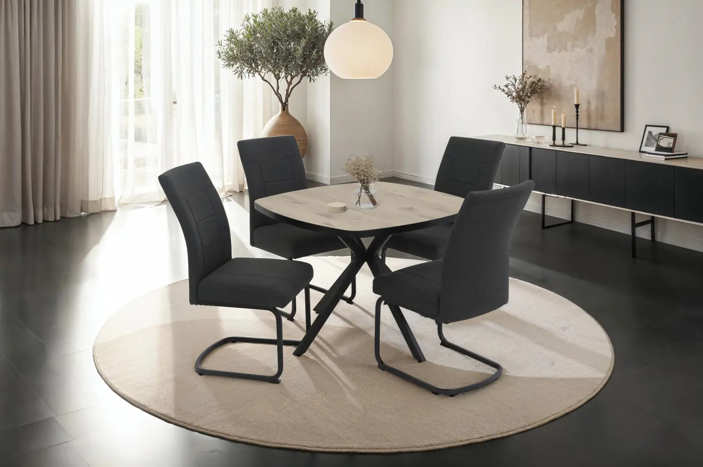 Hela Stuhl Brindisi S Anthrazit ca. 48x100x65 cm