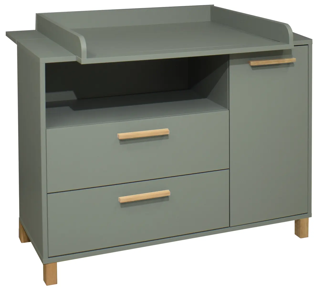 Mäusbacher Wickelkommode Oli pine green matt lack
