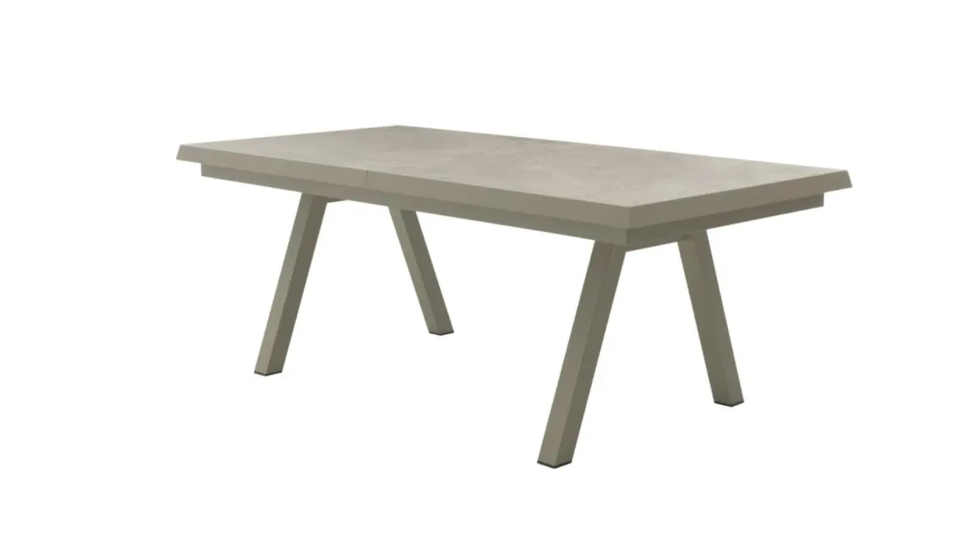 Interliving Garten Esstisch IL 7014 Alu Taupe Beton