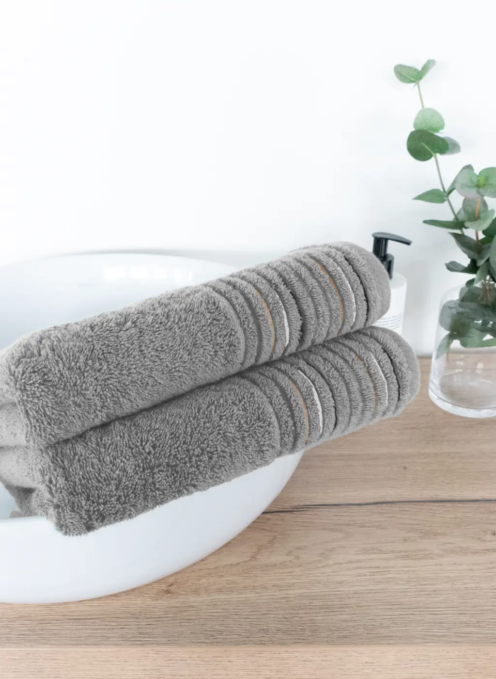 Cawö Frottier-Set 3-tlg. Grau