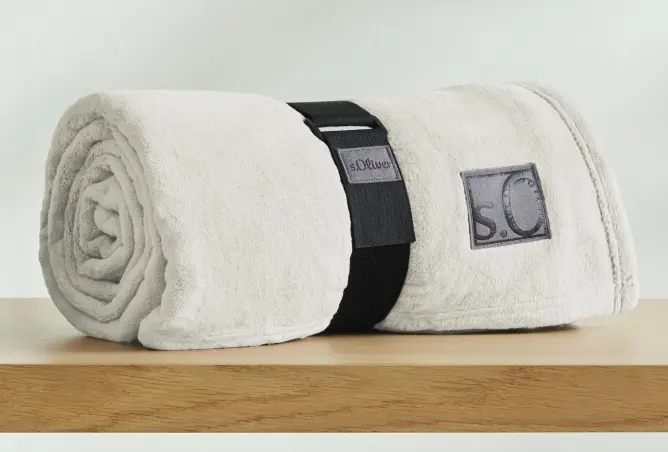 S.Oliver Kuschelsoft Decke Wollweiß ca. 150x200 cm
