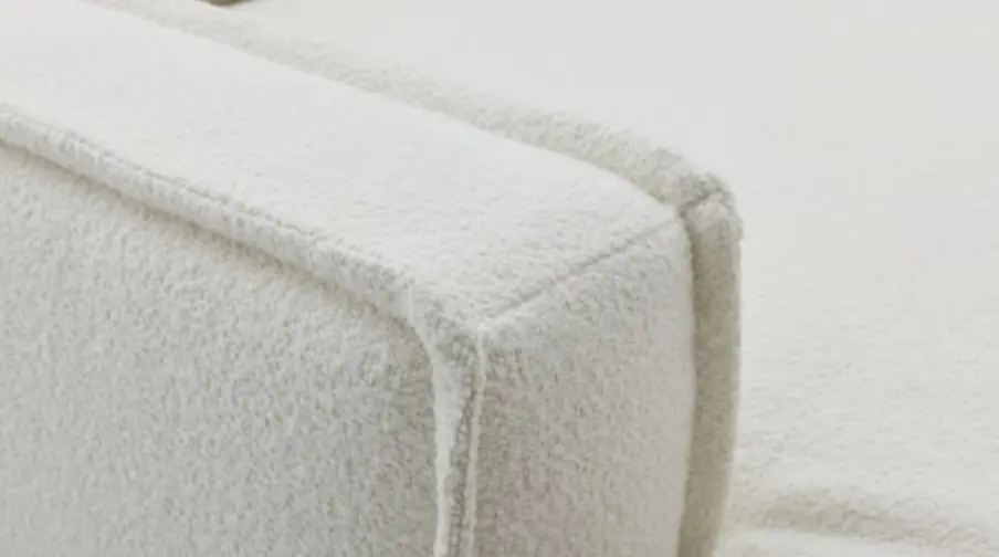 Roomio No. 4102 Polstergarnitur Loop white, ca. 272 x190 cm (Longchair rechts)