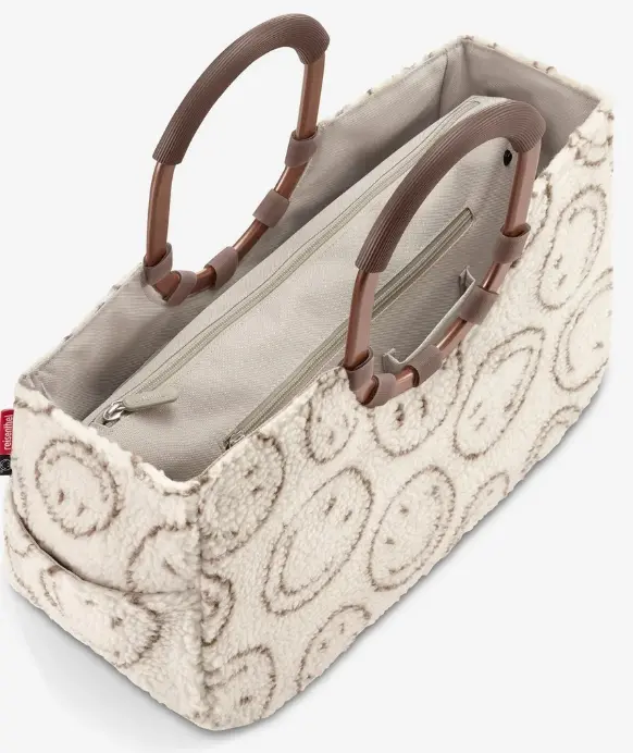 reisenthel Loopshopper M smiley Teddy chocolate ca. 40x26x20 cm