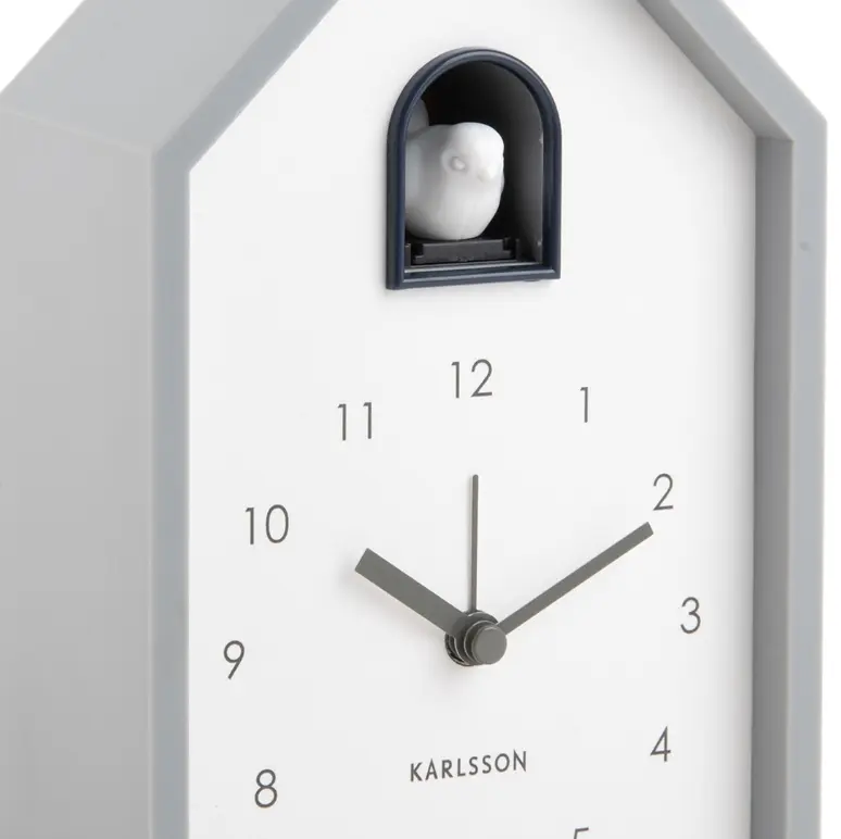 Karlsson Alarm Clock Mouse Grey ca. 12x20x6 cm