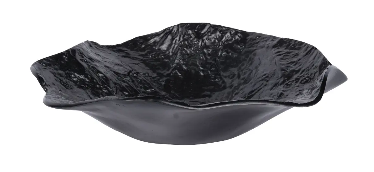 LC Wholesaler Schale Schwarz geschwungen ca.39x10 cm