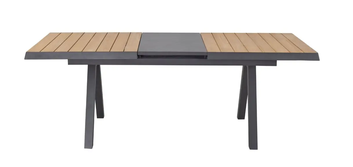 LC Garden Ausziehtisch Kumasi ca. 200-260x100x77 cm Teakholz/Anthrazit
