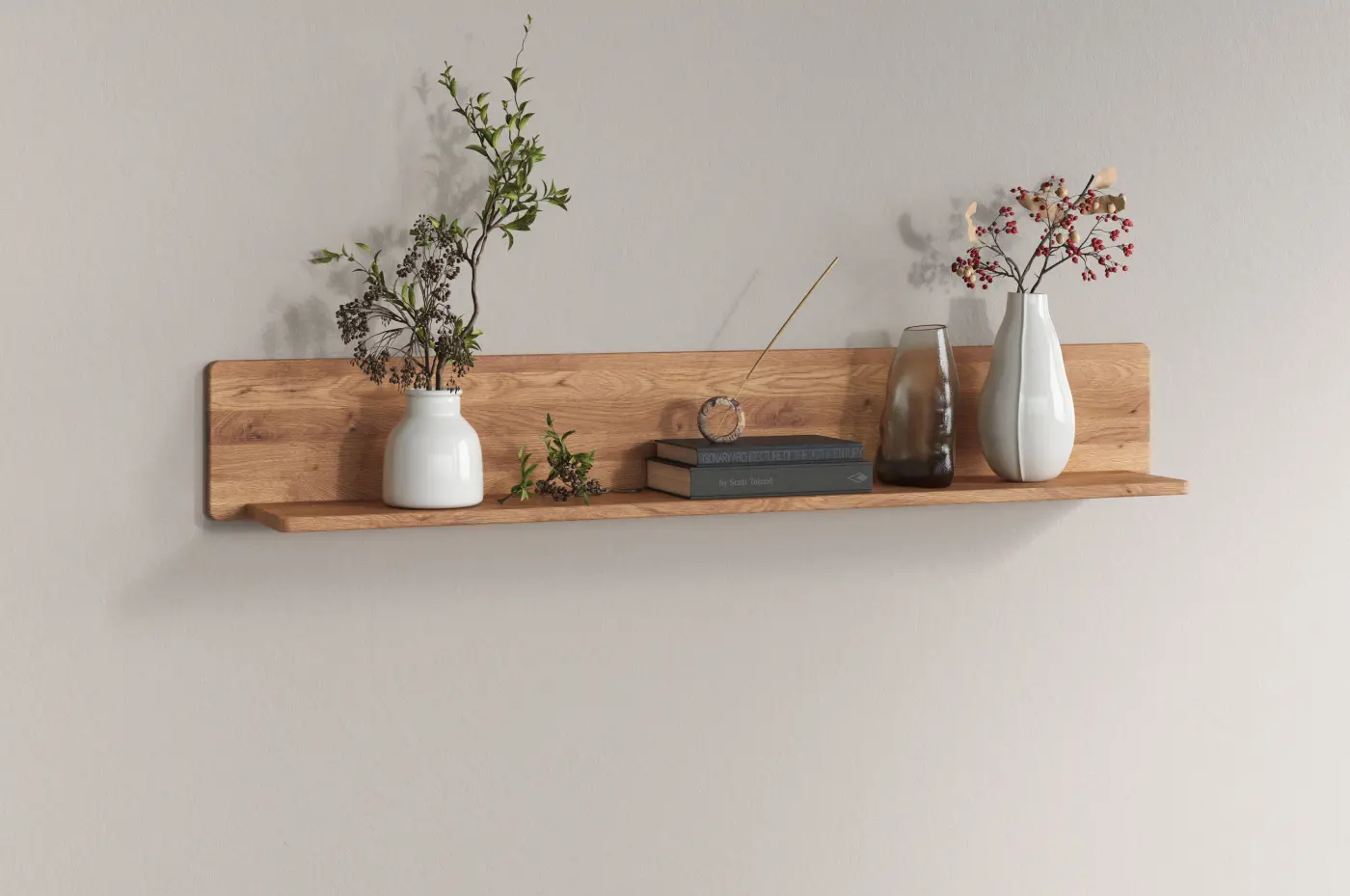 3S Frankenmöbel Wandboard WZ-0663 Wildeiche geölt ca. 149x25x22 cm