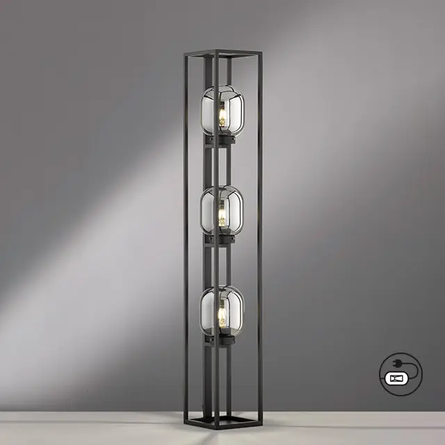 F&H Stehleuchte, 40403 Schwarz