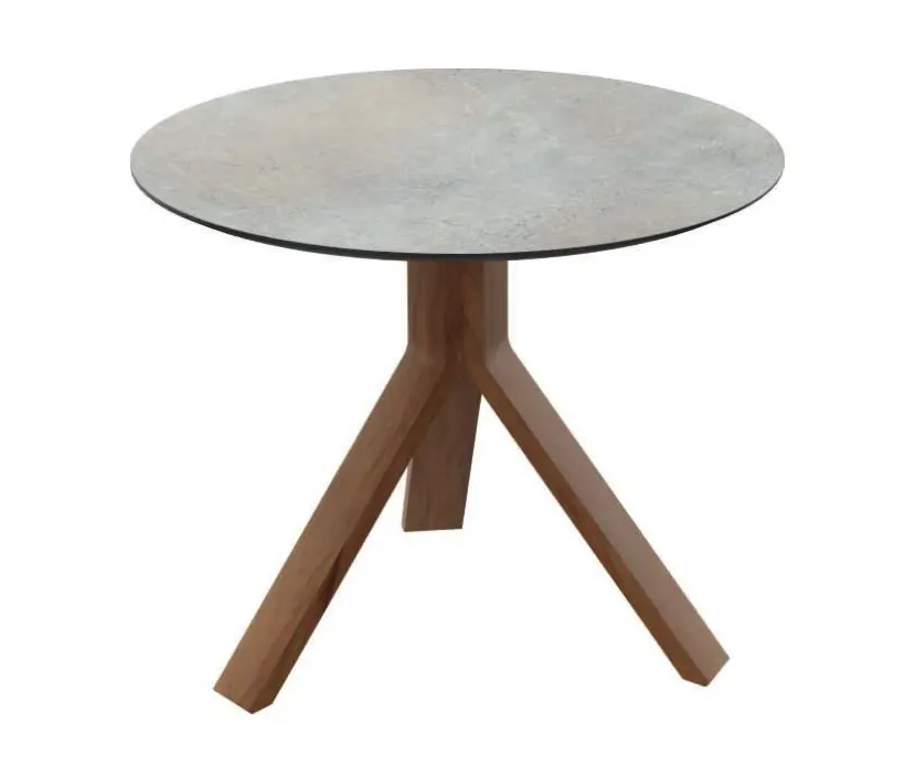 Stern Beistelltisch Freddie Grau/Teak ca. 60 cm