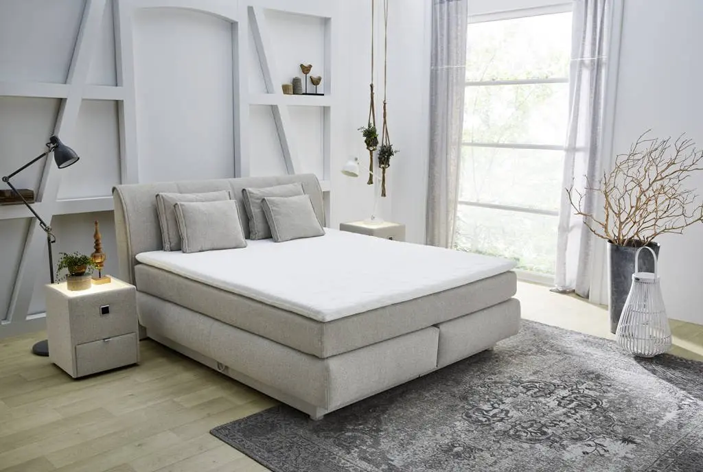 Jockenhöfer Boxspringbett Carla Mix grau 180x200 cm