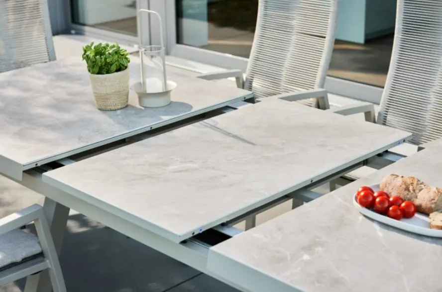 Interliving Ausziehtisch IL 7011 Stone Beton ca. 200-260x100x77 cm