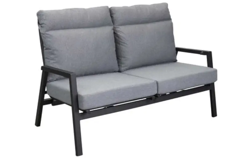 LC Garden Living-Sofa Sondrino Anthrazit/Hellgrau ca. 152x81x98 cm