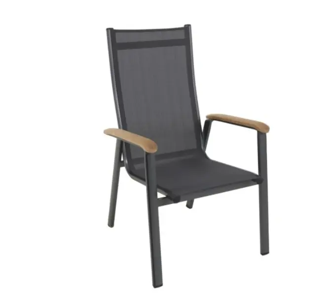 MWH Stapelstuhl Reno Iron Grey 66,5x108,5x70 cm 