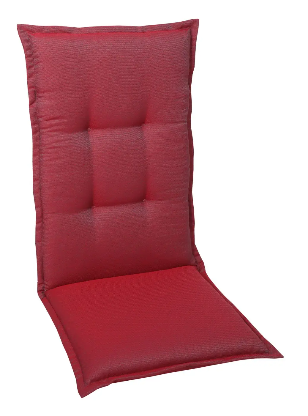 GoDe Sesselauflage hoch Rot ca. 120x50x8 cm