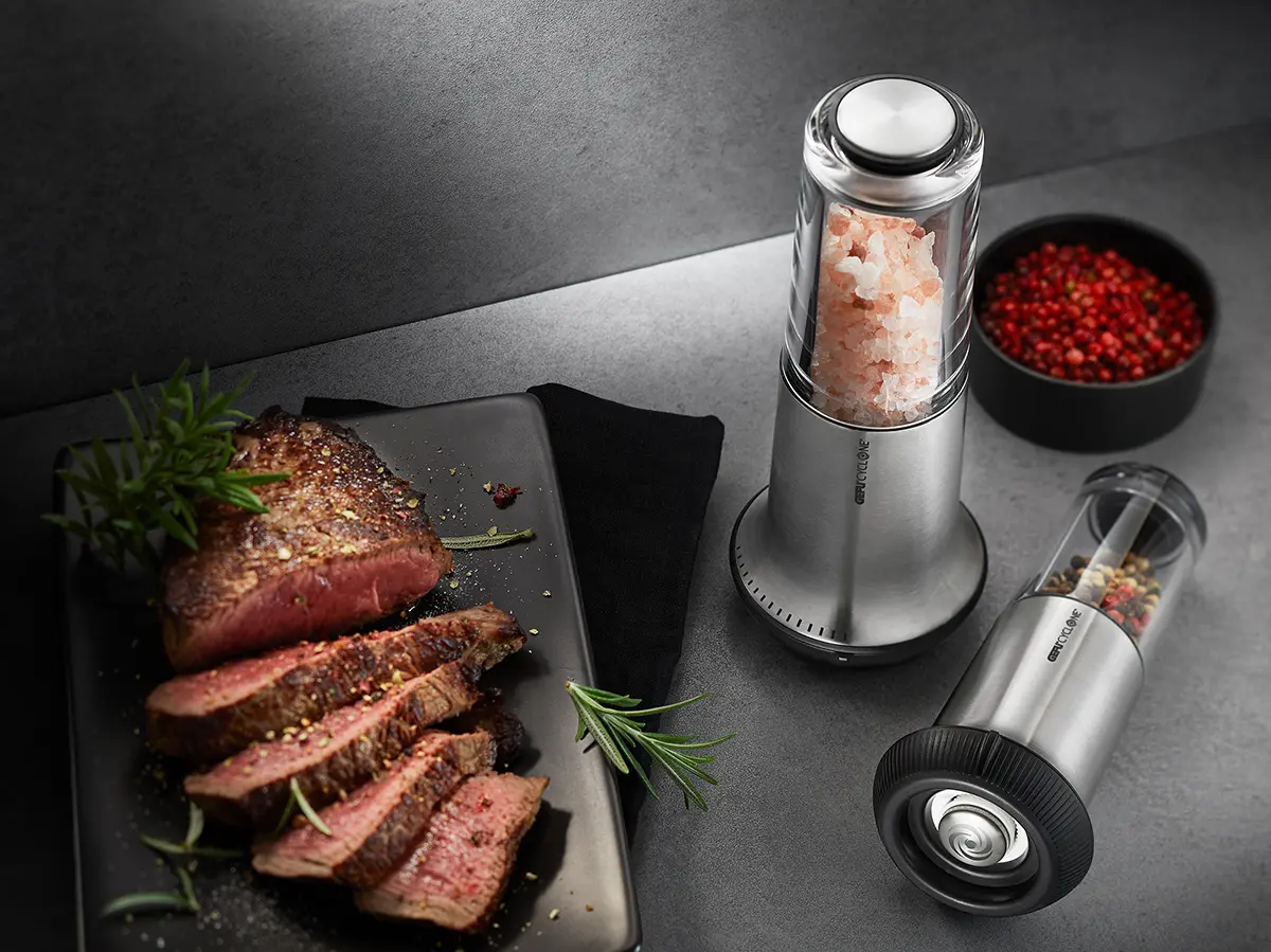 GEFU Salz- oder Pfeffermühle X-PLOSION® silber 10,7 cm