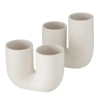 Boltze Vase Filicio Weiß 17 cm