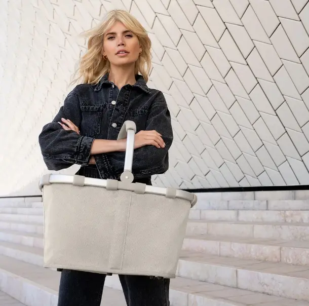 Reisemthel Carrybag herringbone sand ca. 48x29x28 cm