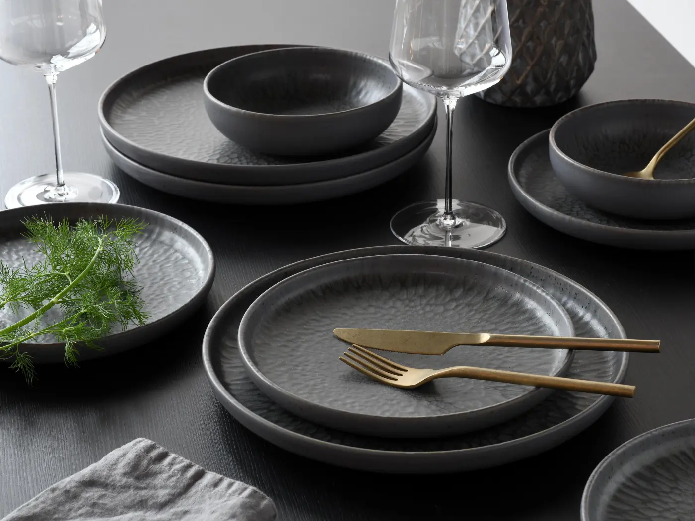 Creatable Mehrzweckschale Uno Volcano 16 cm Schwarz