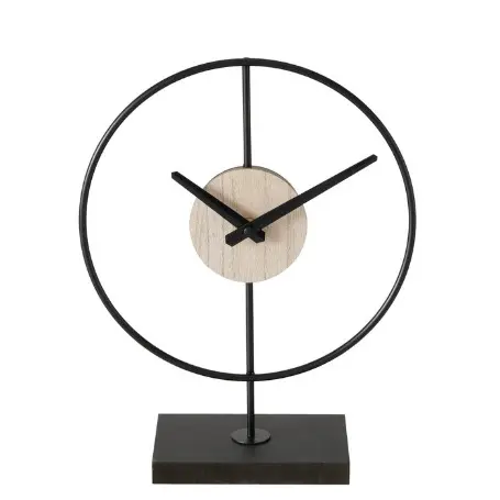 Boltze Tischuhr Lumba Natur/Schwarz 31 cm