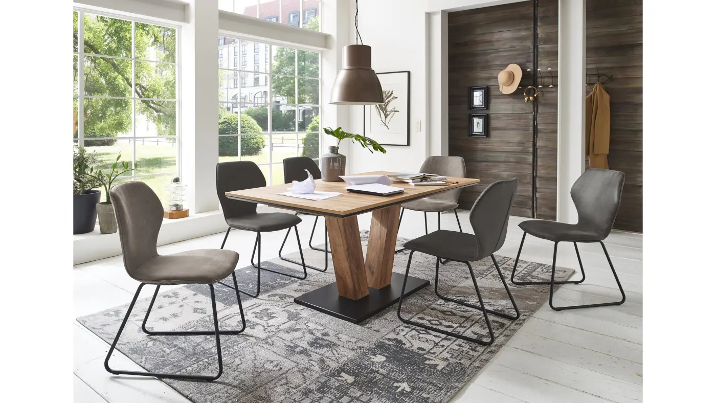 Niehoff Ausziehtisch Milton Sturktur Eiche Terra ca. 160(240)x90 cm